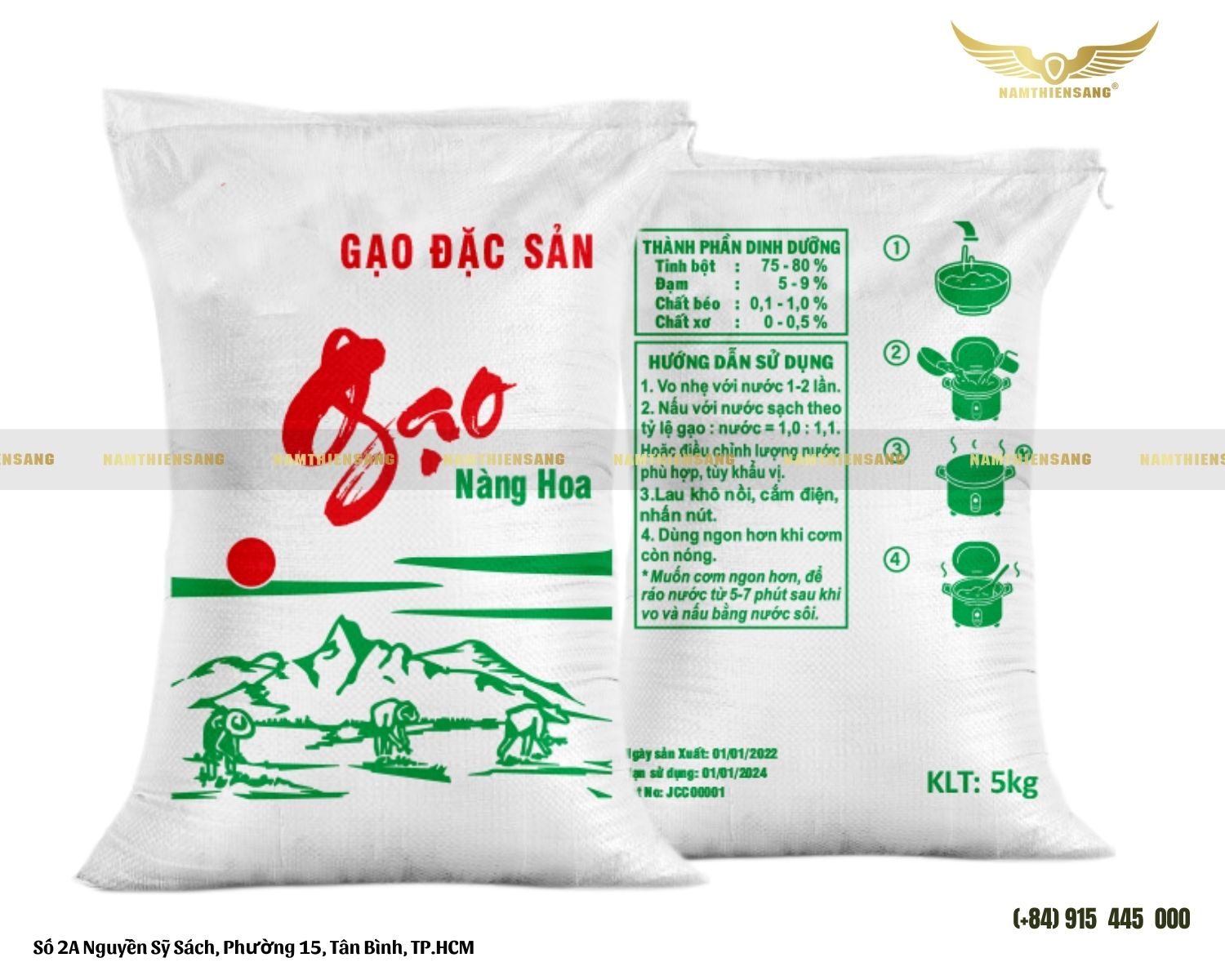 Công dụng của bao bì đựng gạo